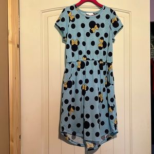LuLaRoe Mae Minnie Dress Disney sz 10